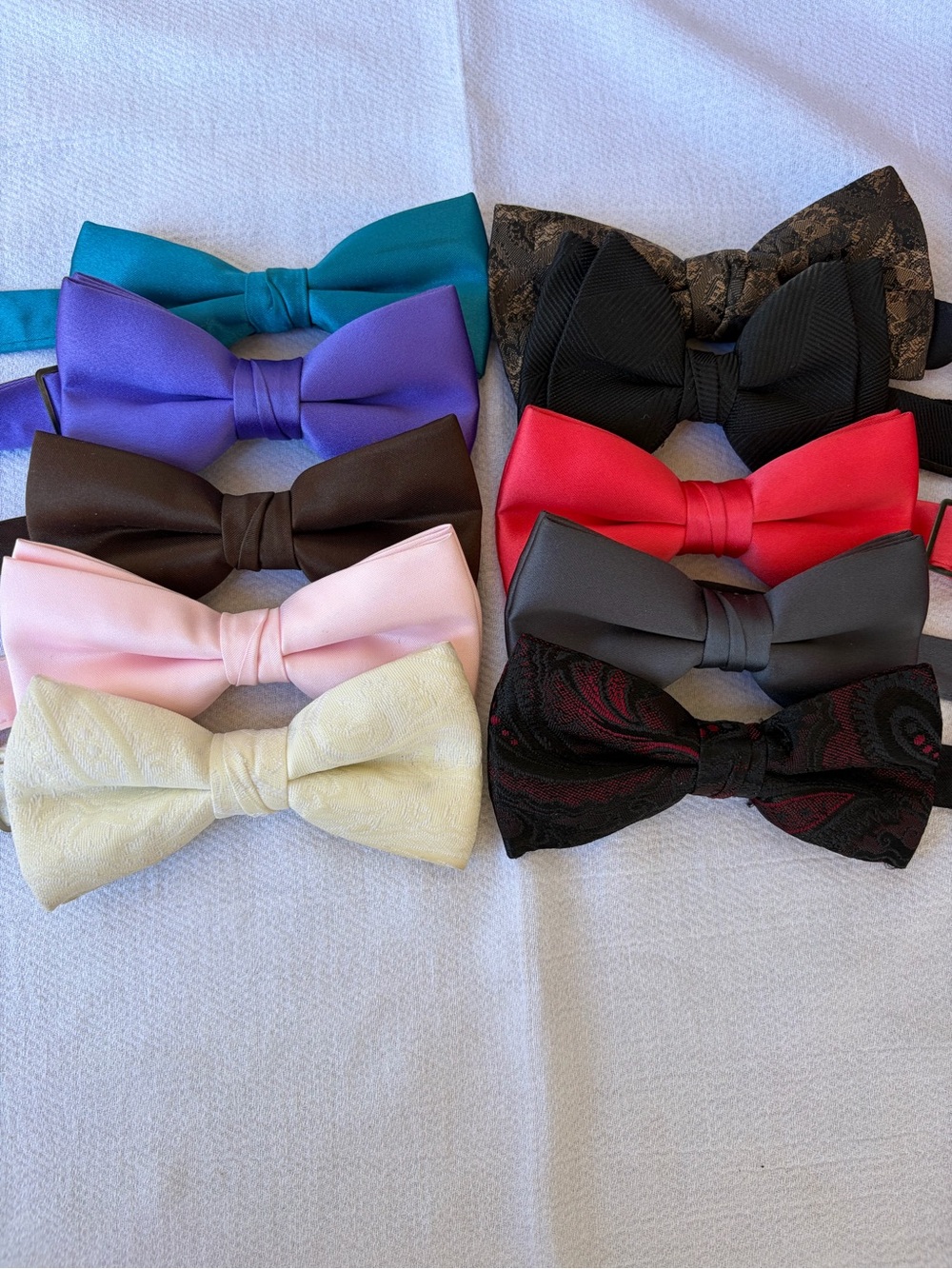 Bundle of 10 assorted pre made bow ties combo 9